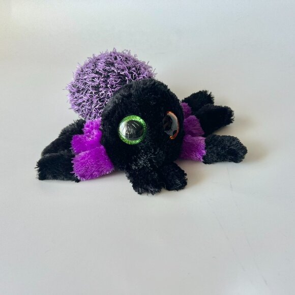 Ty Beanie Boos Purple and Black Spider Plush "Creeper" - Picture 1 of 6